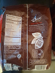 Lot of 2 DOVE PROMISES Dark Chocolate Candy Over 4 lbs. 136 pieces per bag