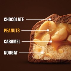 Snickers Peanut Chocolate Bar 20g x 32 Pack | Nougat Caramel Candy f/s