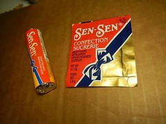 Old VINTAGE candy SEN SEN mints licorice breath freshener mint SUGAR FREE roll