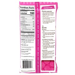 Bright Pink Vanilla Flavored Candy Wafers 12oz, Contains Milk and Soy.