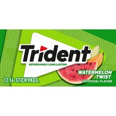 Trident Watermelon Twist Sugar Free Gum, 12 Packs of 14 Pieces (168 Total Pieces