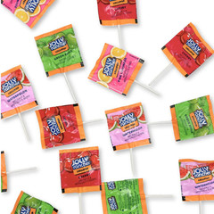 Jolly Rancher Flat Lollipops, Assorted Fruit Flavors, Bulk Candy Pops (2 Pounds)
