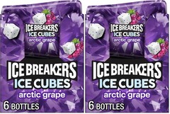 Fresh and Delicious ICE CUBES Arctic Grape Sugar-Free Gum, 480 Bubbles, 12 Pack