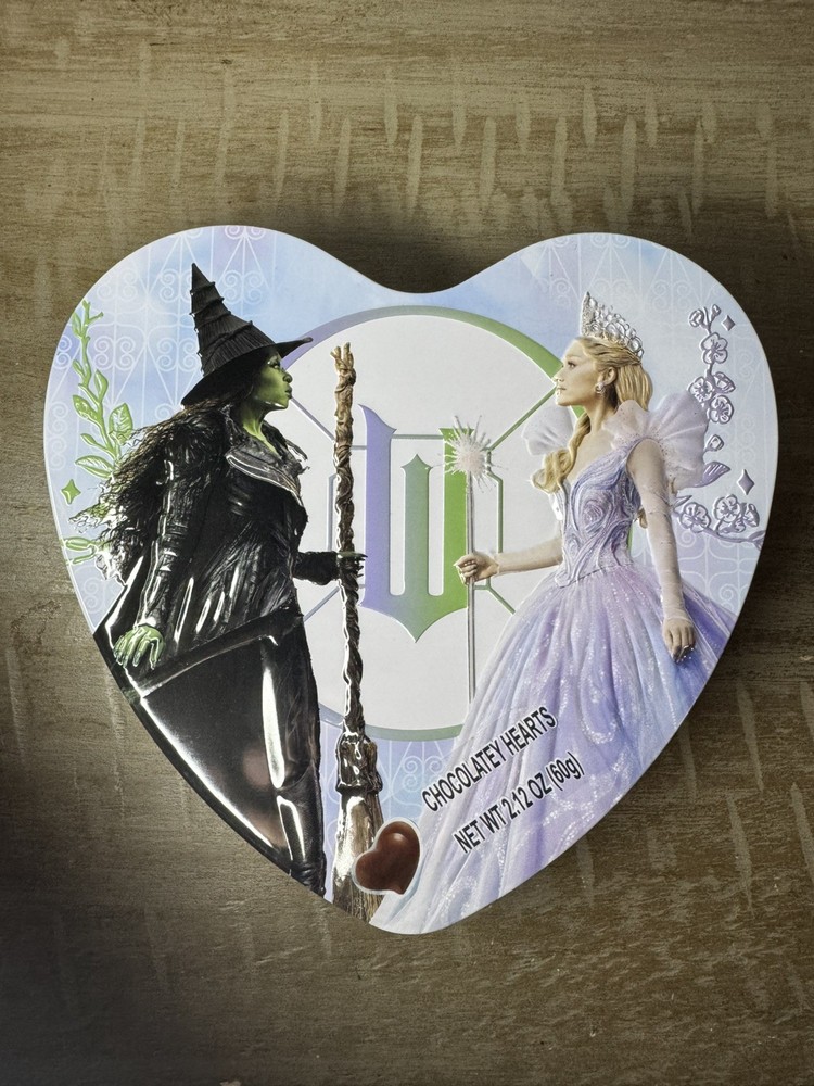 Wicked Heart Box With Chocolates- Elphaba And Glinda New Ready Ship Collection