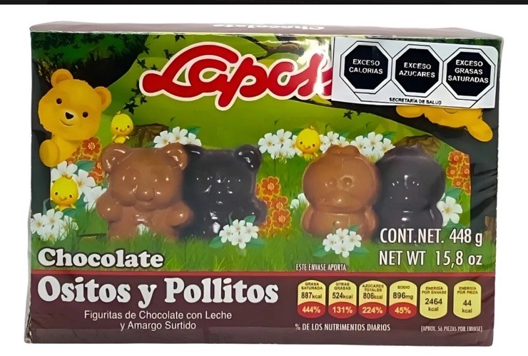 Chocolate Ositos Y Pollitos Laposse 448g Una Caja