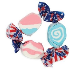 Taffy Town Stars & Stripes Salt Water Taffy Bulk Candy | 1~2 LB | Free Shipping!