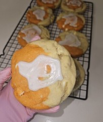 Handmade Orange Creamsicle Cookie, Giant Cookies, Soft Baked Cookies, Fresh Bake