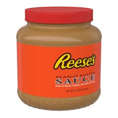 REESE’S Peanut Butter Sauce 72 Ounce Bulk Jar for Baking Desserts Snacks