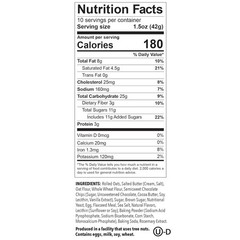 Lactation Cookie Bites Oatmeal Chocolate Chip 10 Pack Support Milk Supply