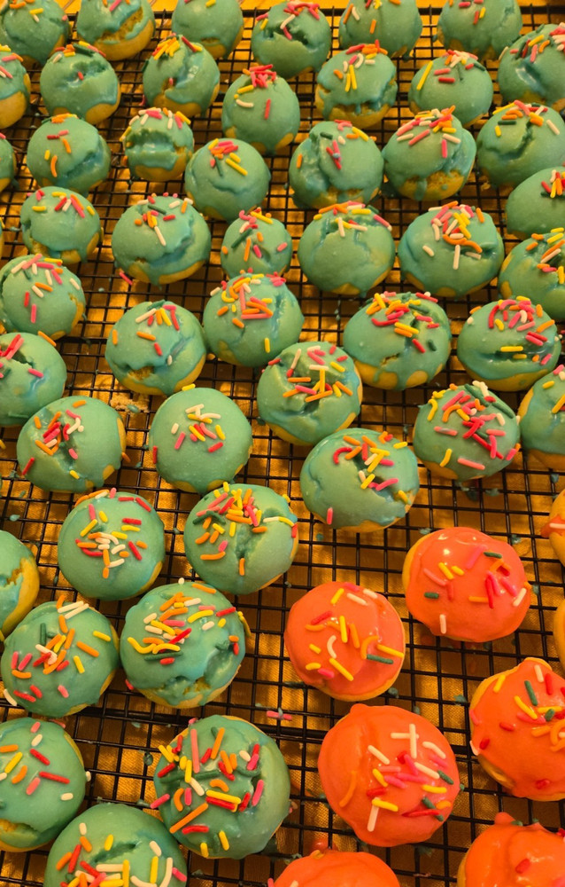24 Italian Cookies Homemade Fresh Baked To Order Lemon Icing PICK YOUR OWN COLOR