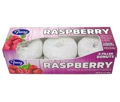 {2 Pack} FRESH Franz Raspberry Filled Donuts 6/pk