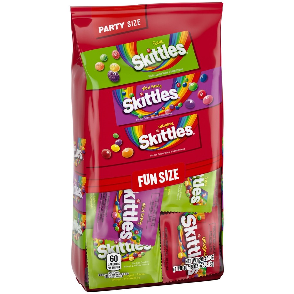 Wrigley’s Skittles Fun Size Original, Wild Berry, 26.46 Ounces (Pack of 1)