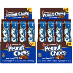 Milk Chocolatey Peanut Chews by Goldenberg’s | .6 Oz | Box of 24 | Pack of 2 (48