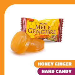 Honey Ginger Hard Candy – 2 Pound Bulk Pack (About 200 Count) – Individually