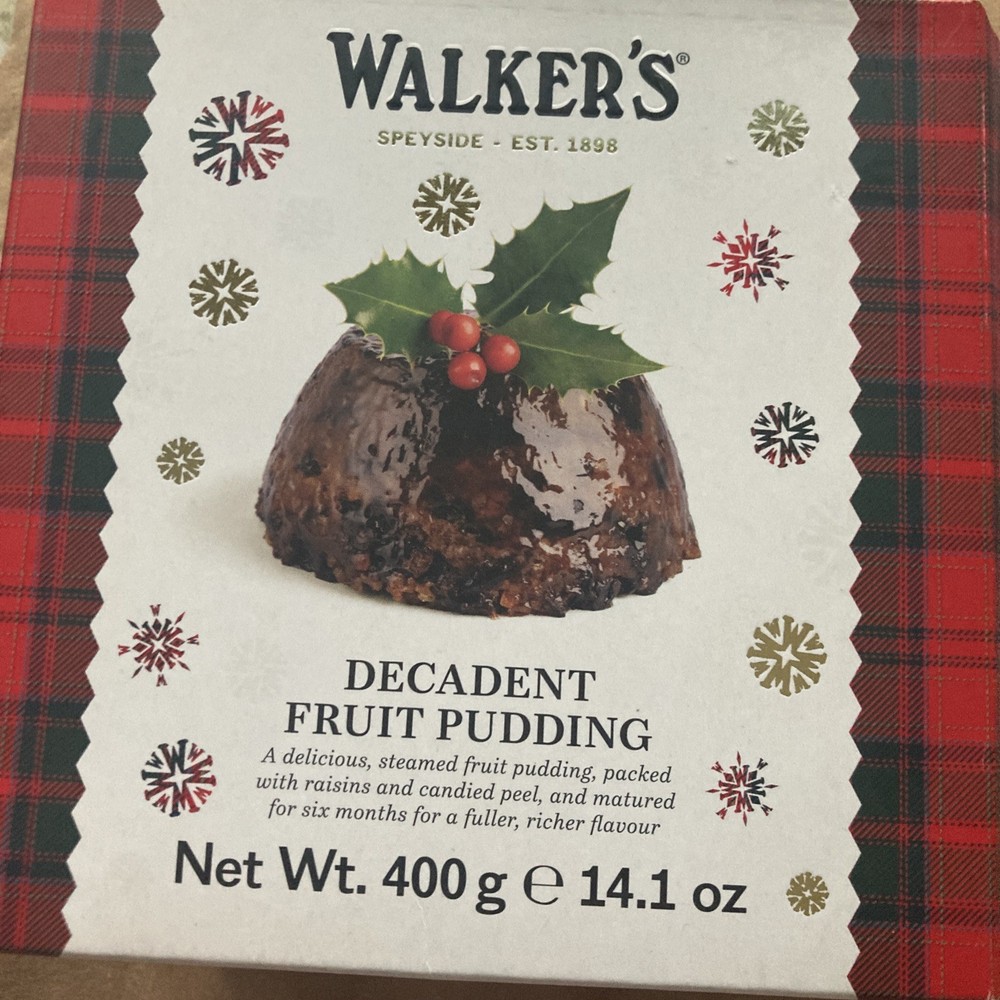 Walker’s Decadent Fruit Pudding 14.1 Oz Product Of Scotland UK