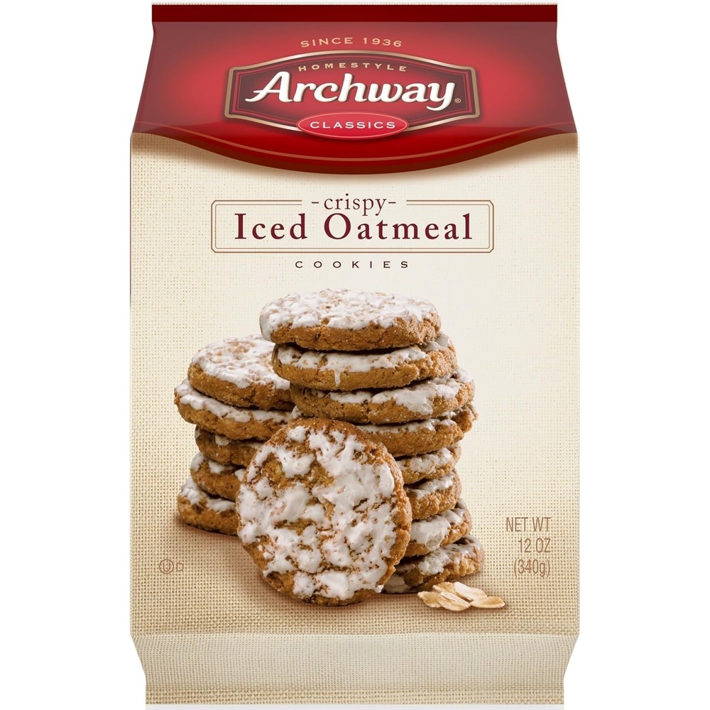 Archway Crispy Iced Oatmeal Cookies 12oz – Classic Sweet Treat