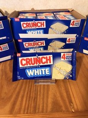 Crunch White Chocolate Bars 4 Piece Share Pack 2.7oz bars. BB June 03 2026