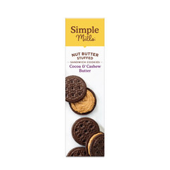 Simple Mills Nut Butter Stuffed Sandwich Cookies, Cocoa Cashew Creme…