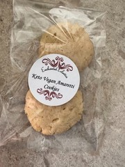 Keto Vegan Amaretti Cookies * Gluten Free * Diabetic Safe * Organic * Dairy Free