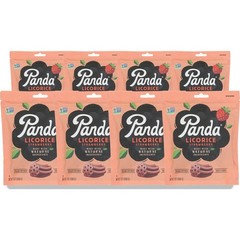 Soft Chewy Panda Strawberry Licorice Candy 7 Oz 8 Pack