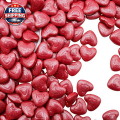 Sugar Free Cinnamon Heart Shaped Hard Candy RED 8 Ounce-Valentines Day MILD Cinn