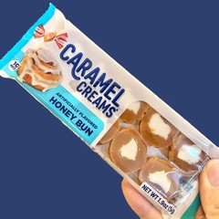 Goetze Caramel Creams Honey Bun Candy 20 Count 1.9 oz Packs