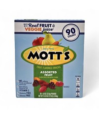 Mott’s Assorted Fruit Flavored Snacks, 0.8 oz – 90 Count