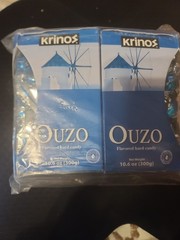 Krinos Ouzu Candy Greek Favorite Licorice Flavor 2pk