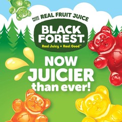 Black Forest Gummy Bears Candy, Made with Real Fruit Juice, Resealable 5-Pound B