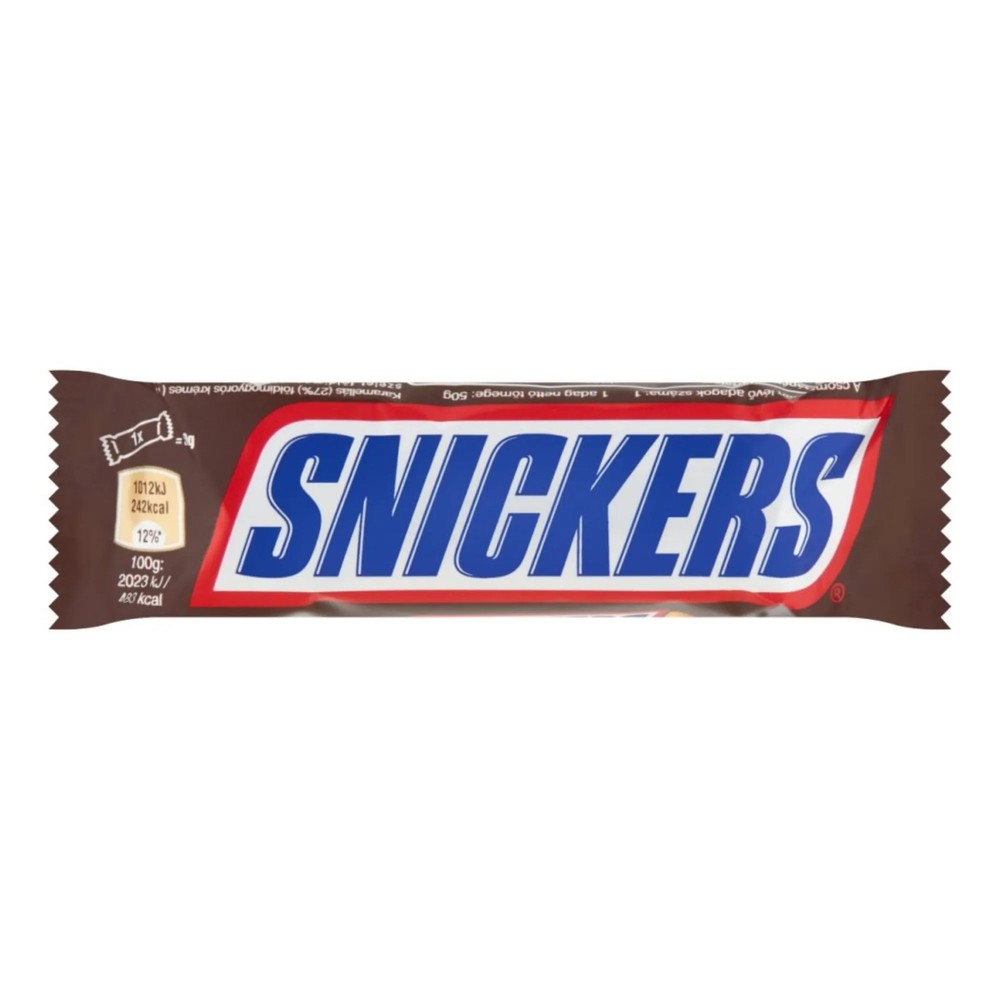 40x Original European Snickers Chocolate Bar 50g / 1.76oz