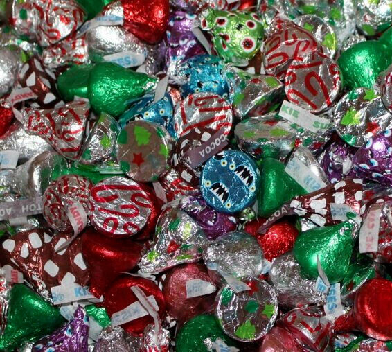 Hershey’s Kisses – BULK – Assorted Milk Chocolate Mix – U Pick From 2-8 pounds