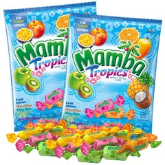 Mamba Fruit Chews Individually Wrapped Pack of 2 Assorted Flavors 7 Ounce