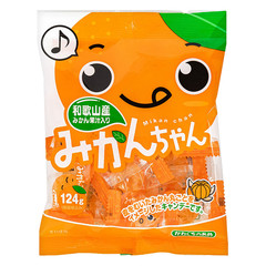 Japan Candy Kawaguchi Seika Mikan-chan Mandarin Orange Candy 124g × 10 bags