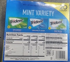 TRIDENT MINT VARIETY PACK SPEARMINT, ORIGINAL & MINT BLISS 