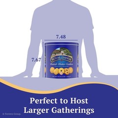 Danish Butter Cookies 48oz Assorted Tin – Made with Real Butter, Perfect for Sha