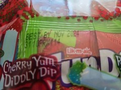 LOT OF 3 Lik-m-aid 2.07 oz. FUN DIP Candy (6-Pouches) Cherry Yum + Razz Apple
