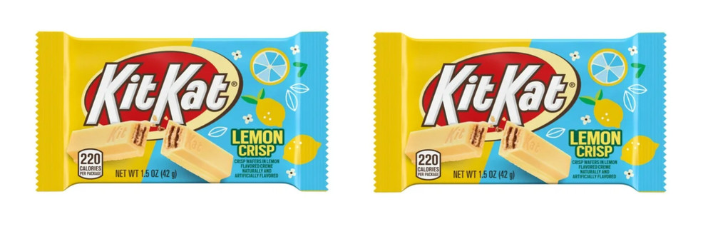 Lemon Crisp Kit Kat (Limited Edition) — 2 Bars (1.5 Ounces) — Buy More to Save!