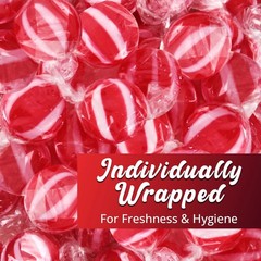 Nostalgia Striped Cinnamon Flavor Discs, Red & White, Bulk Hard Candy (5 Pounds)