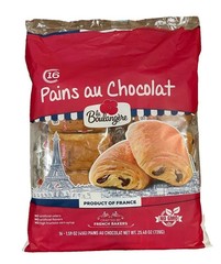 4-PK La Boulangere Pains Au Chocolat, Chocolate Croissants, Individually Wrapped