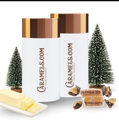 Butterscotch & Butter Rum Caramels – Soft Duo Pack, Individually Wrapped Gift