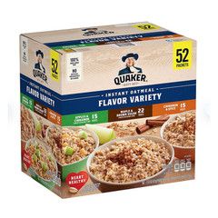Quaker Instant Oatmeal Variety Pack 1.51 oz 52 pk