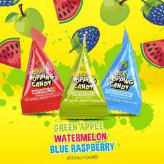 Sour Popping Rocks – 40 Mini Packs – Sour Candy – Popping Candy Individually Wra
