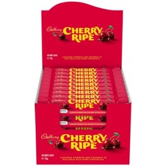 48 x 44g Cherry Ripe Chocolate Candy Bar Milk Chocolate Cherry & Coconut Sweet