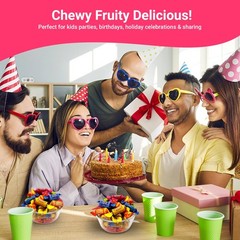 Fruit Chews Candy – 2 Pounds Bulk Bag (Approx. 140 Pieces), Fruit Chews Rolls…