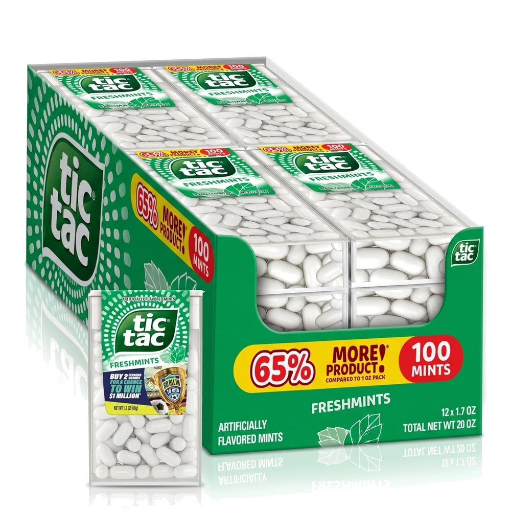 Freshmints Breath Freshener, 12 Packs, 100 Pieces