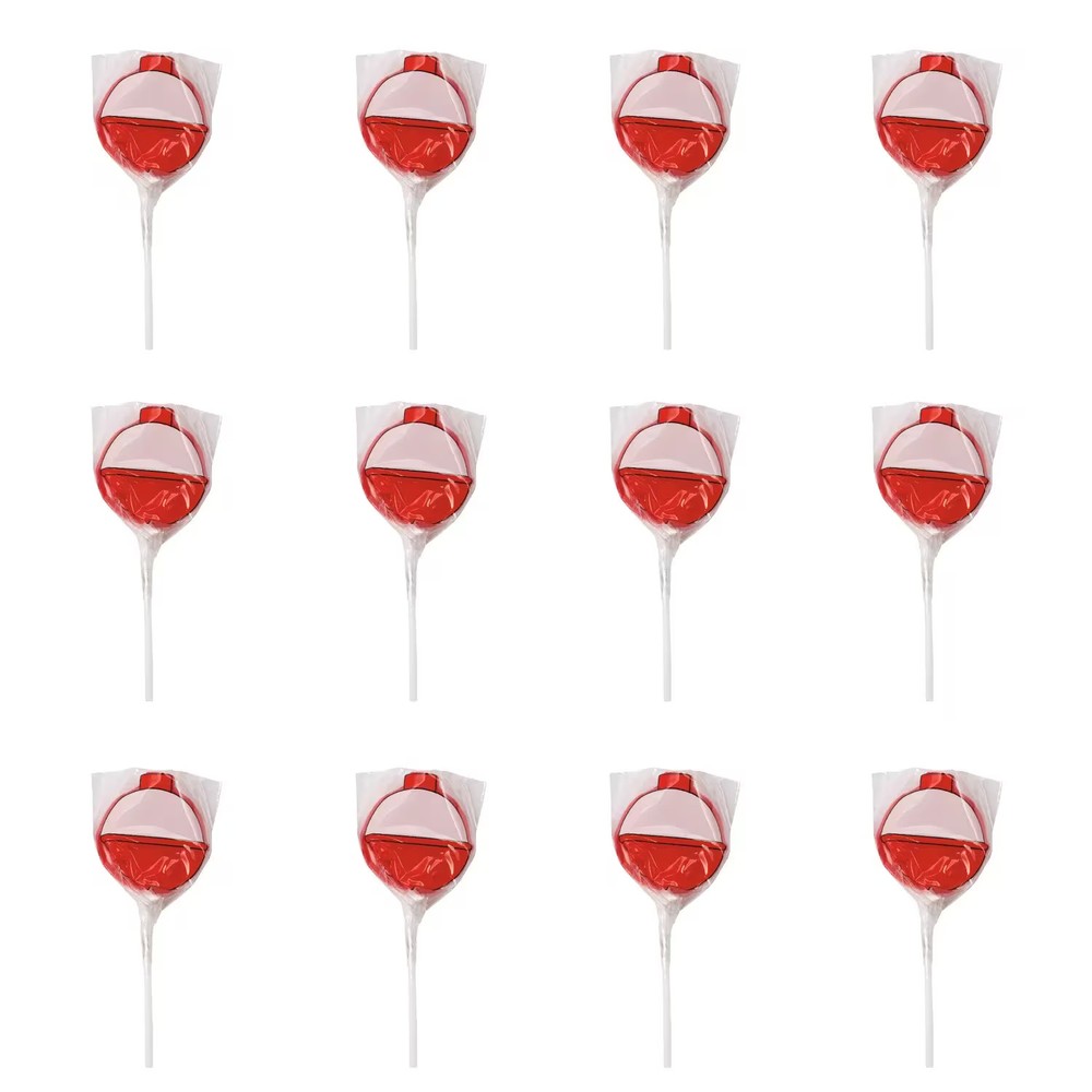 2″ Little Fisherman Bobber Cherry Flavor Lollipops – 12 Pc.