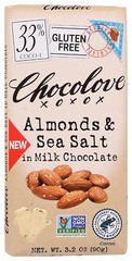 Chocolove Bar Milk Chocolate Almond Sea Salt 3.2 Oz