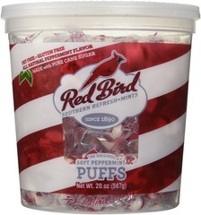Red Bird Peppermint Puffs 18 oz Tub