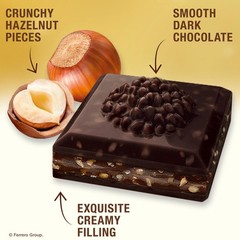 Premium Dark Chocolate Bar with Hazelnuts & Cocoa Filling – 3.1 oz Treat