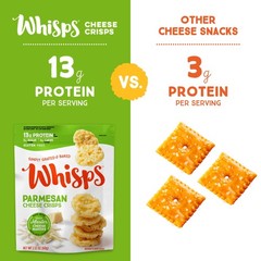 Whisps Cheese Crisps Variety Pack | Protein Chips | 2.12 Ounce (Pack of 6)